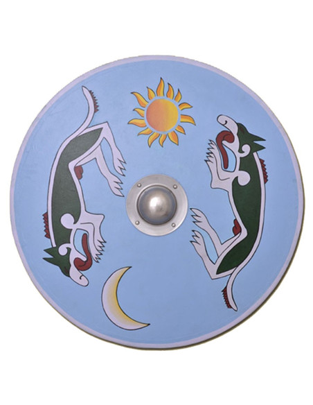 Bouclier viking Mánagarm et Sköll