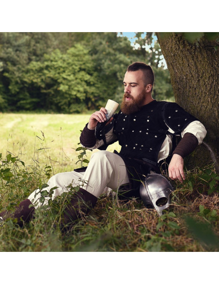 Casque viking avec protection oculaire