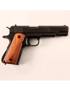 Pistolet automatique M1911A1 noir avec poignées en bois, USA 1911 2