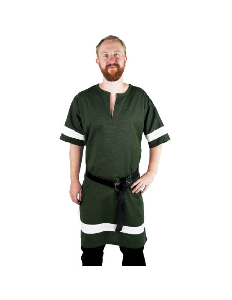 Tunique Romaine Vert-Blanc