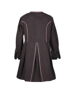 Veste marron de pirate de Barbe Noire 2