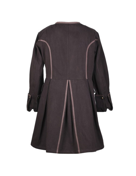 Veste marron de pirate de Barbe Noire