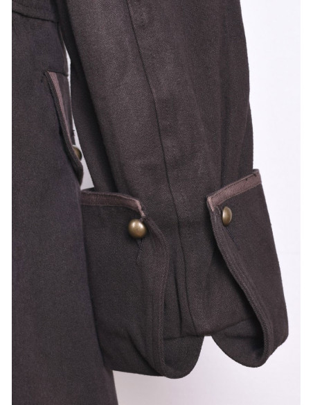 Veste marron de pirate de Barbe Noire