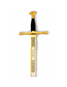 Épée dorée Carlos V, acier inoxydable 2