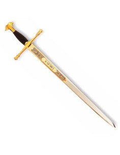 Épée dorée Carlos V, acier inoxydable