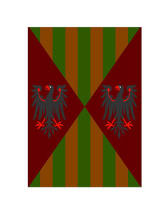 Aigles et barres médiévales de bannière, différentes tailles