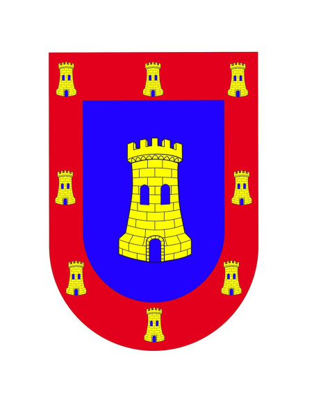 Châteaux d'armes bouclier bannière médiévale