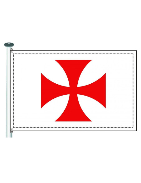 Drapeau Croix des Templiers Paté