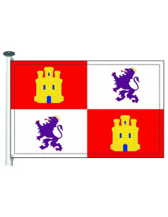 Drapeau Castilla y León (pour usage extérieur) 2