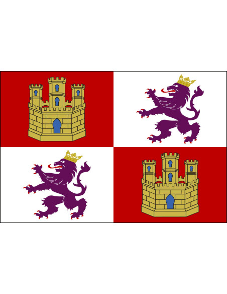 Drapeau Castilla y León (pour usage extérieur)