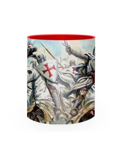 Mug en céramique combat des Templiers 2