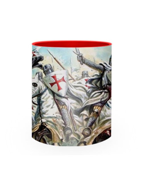 Mug en céramique combat des Templiers