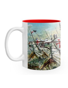 Mug en céramique combat des Templiers