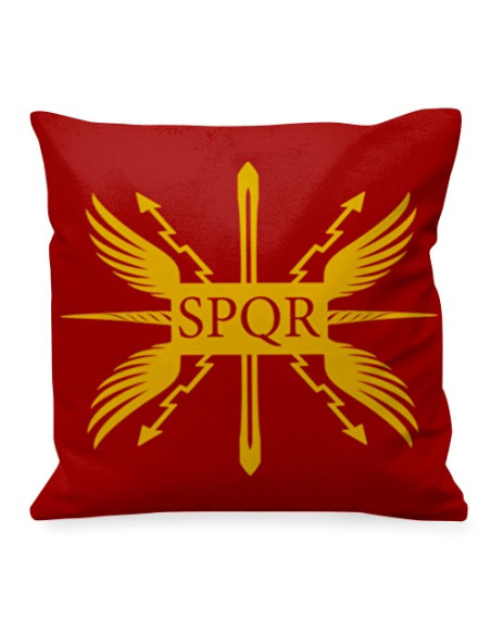 Coussin romain antique République, SPQR