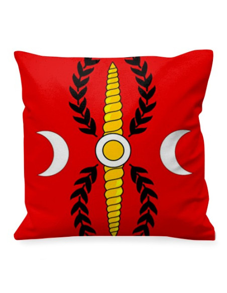 Coussin romain lauré aux demi-lunes