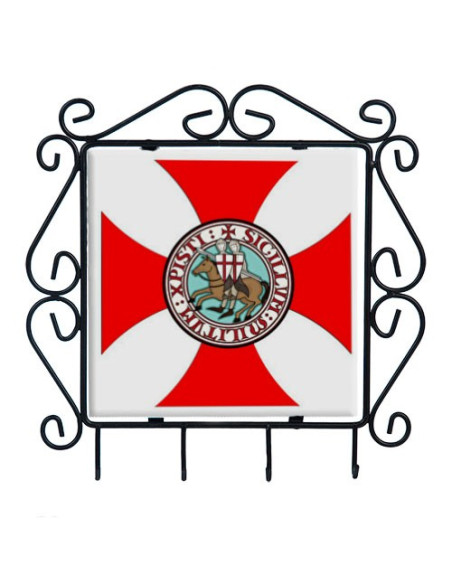Porte-clés croix templière forgée
