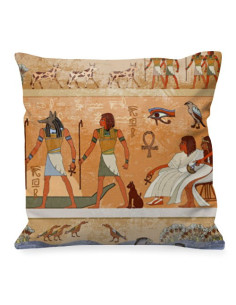 Coussin avec Pharaons et Dieux Égyptiens
