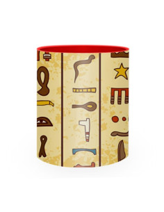 Mug en céramique avec hiéroglyphes égyptiens 2