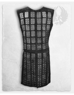 Brigandine Osric en cuir noir