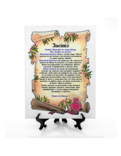 Tuile personnalisée avec 1 nom + support