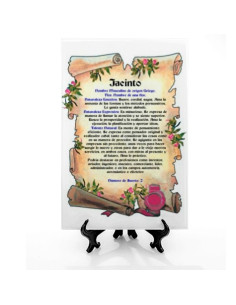 Tuile personnalisée avec 1 nom + support 2