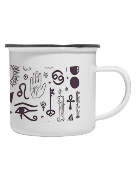 Icônes ésotériques de tasse en laiton vintage