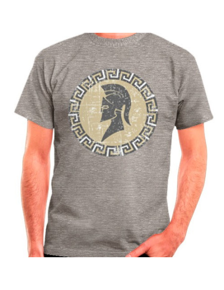 T-shirt Spartan gris, manches courtes