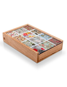 Boîte de jeu médiévale : cartes, yo-yo, dominos, bâtons de ramassage, billes, buts 2