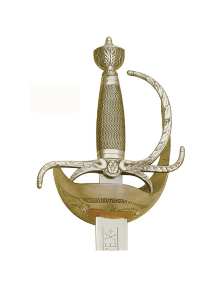 Épée d'or Carlos III avec gravures
