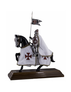 Chevalier templier à cheval (33 cms.)