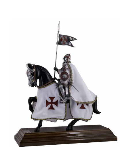 Chevalier templier à cheval (33 cms.)