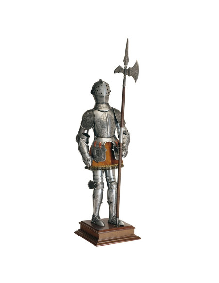 Armure Décorative avec Hallebarde (61 cms.)
