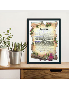 Image personnalisée avec votre nom (32,5x42,5 cm.) 2