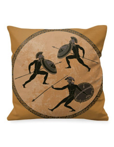 Combattre les guerriers grecs Coussin