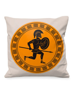 Guerriers grecs avec coussin de lance