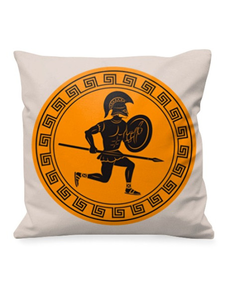 Guerriers grecs avec coussin de lance
