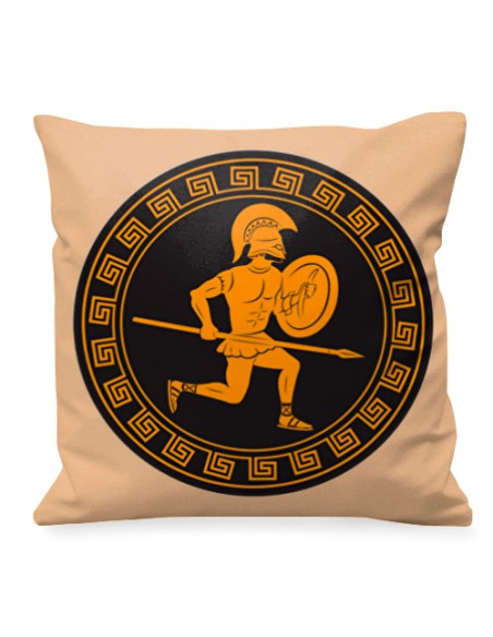 Guerriers grecs avec coussin de lance
