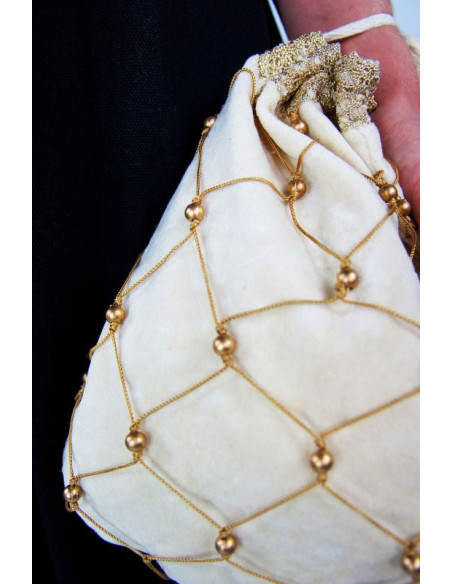 Snood bag Crème femme noble médiéval