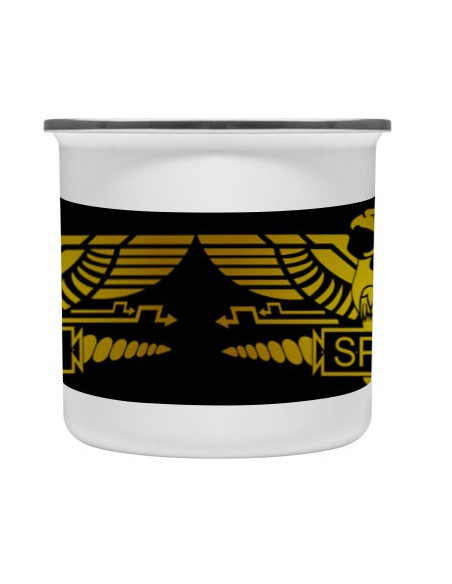 Coupe en laiton émaillé vintage Légion Romaine SPQR