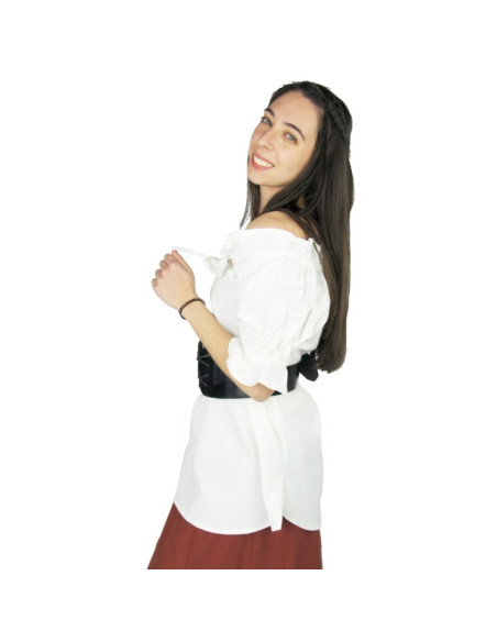 Chemisier médiéval à manches courtes