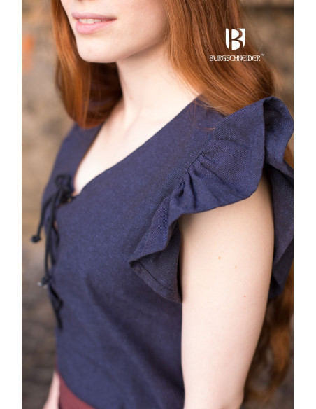 Robe Médiévale Femme Agga Bleu