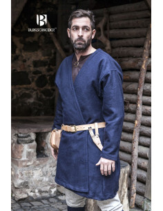 Tunique Médiévale Loki bleu manches longues