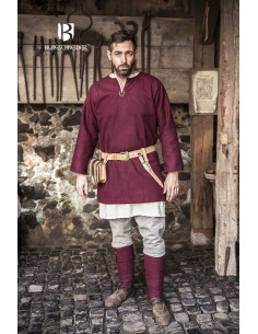 Tunique médiévale Lodin, rouge 2