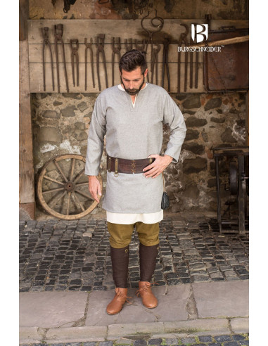 Tunique médiévale Lodin, grise