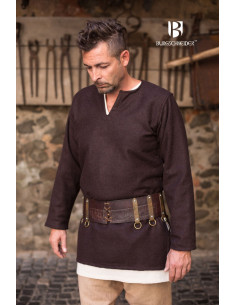 Tunique médiévale Lodin, marron 2