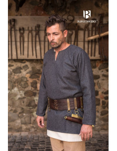 Tunique médiévale Lodin, gris foncé
