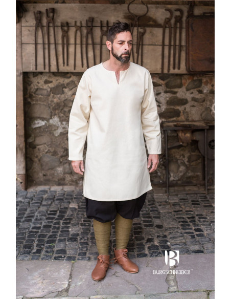 Tunique médiévale Leif, écru