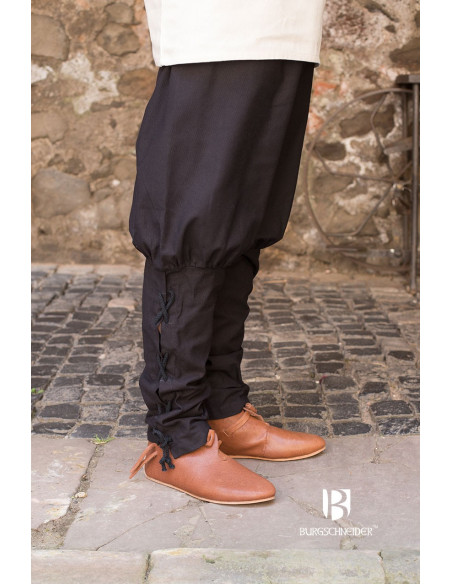 Pantalon médiéval Wigbold, noir