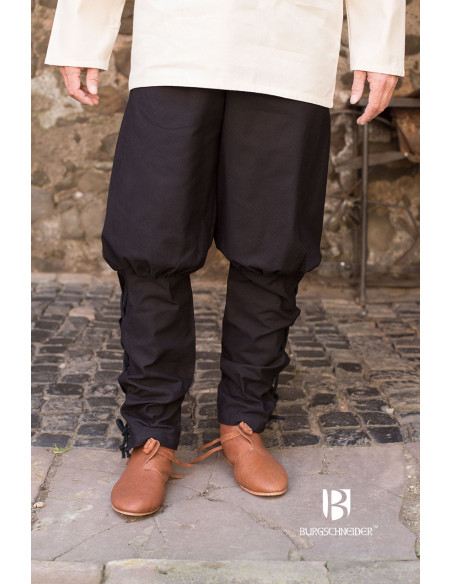 Pantalon médiéval Wigbold, noir