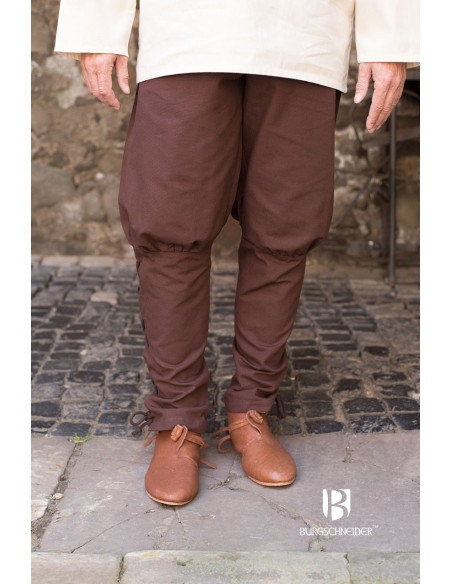 Pantalon médiéval Wigbold, marron